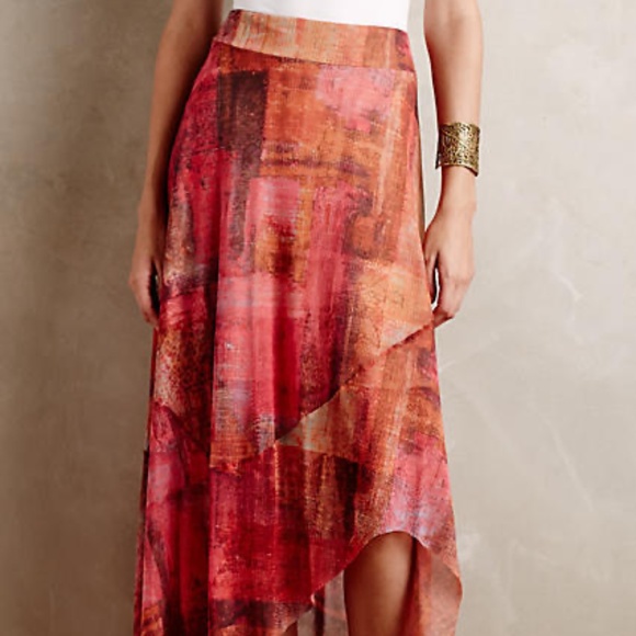 Anthropologie Dresses & Skirts - Anthropologie x Weston Fallen Sun Handkerchief Maxi Skirt, Size Medium
